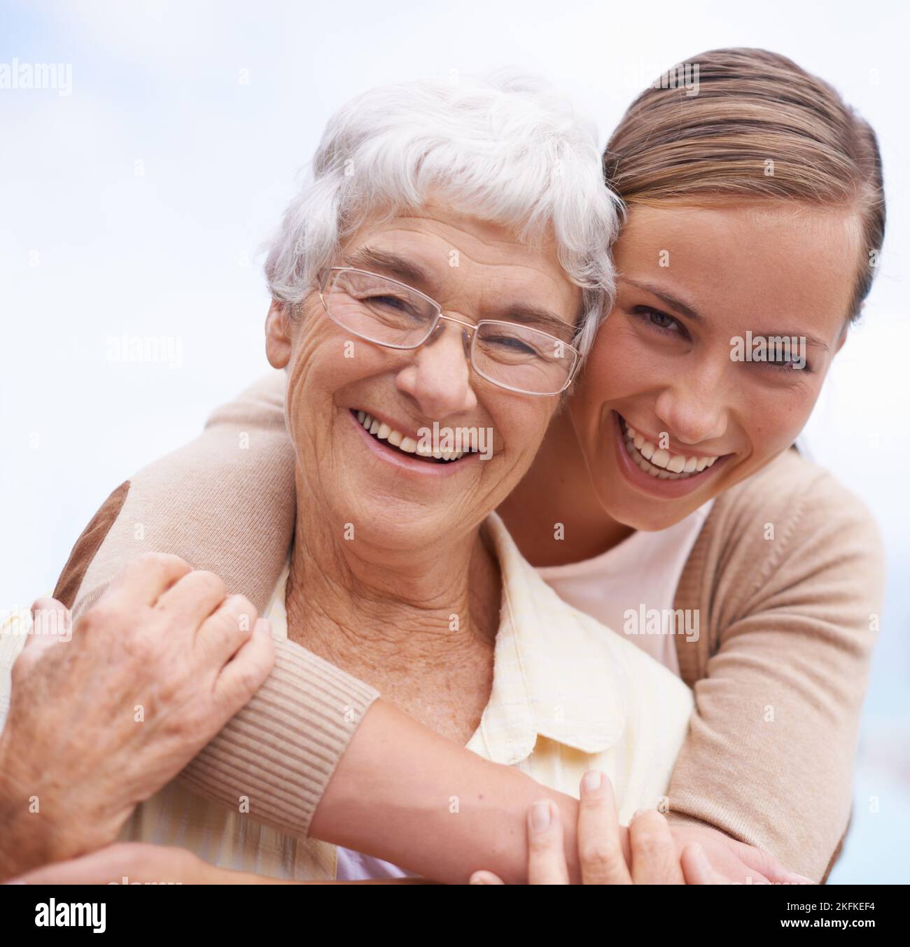 Caring mother daughter elderly hires stock photography and images Alamy