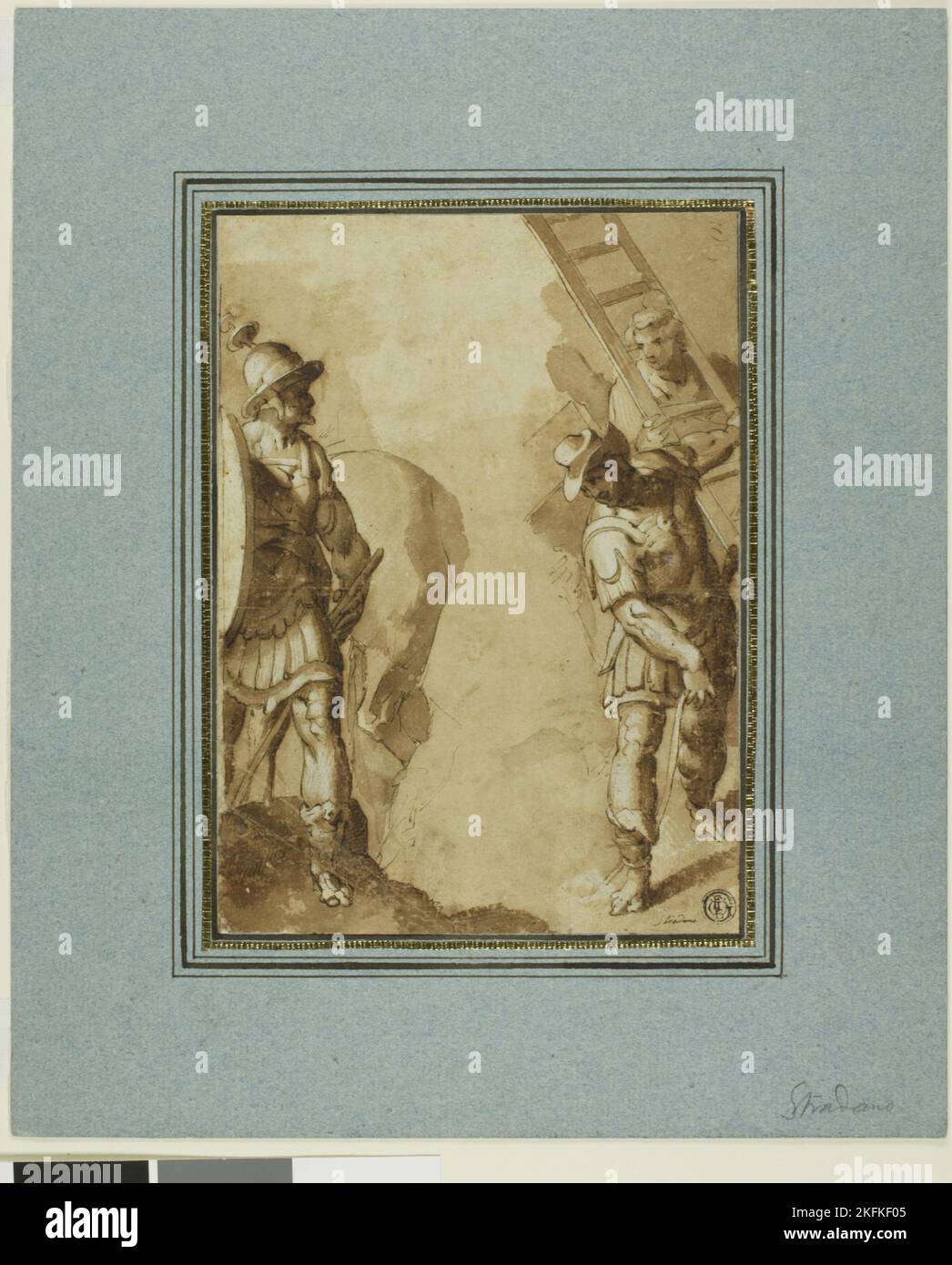 Way to Calvary, n.d. Follower of Joannes Stradanus. Stock Photo