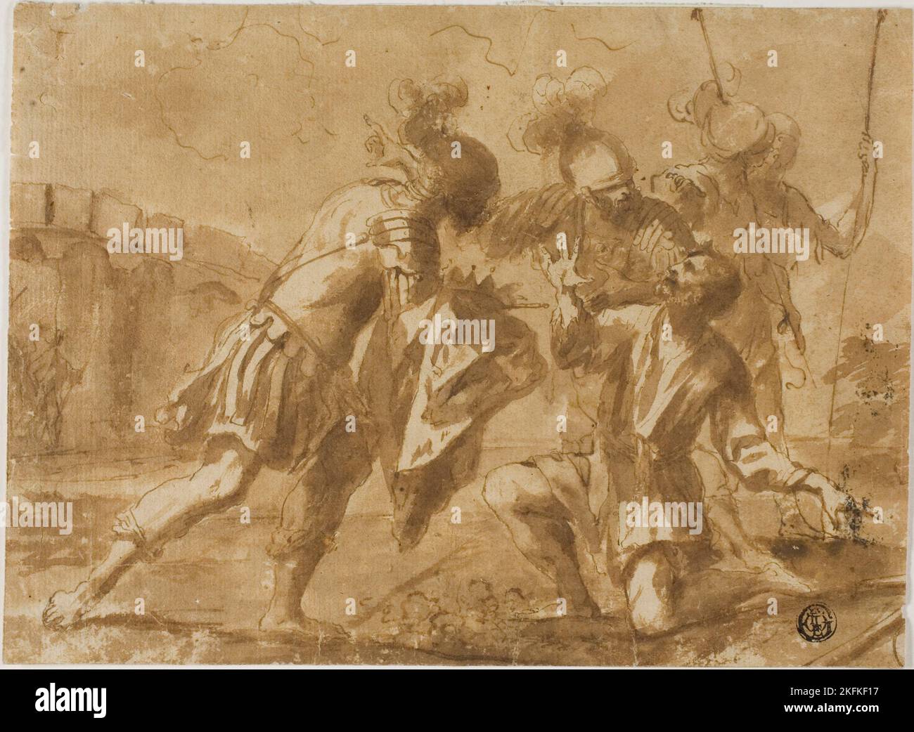 Cincinnatus Called from the Plough, n.d. Follower of Guercino Stock