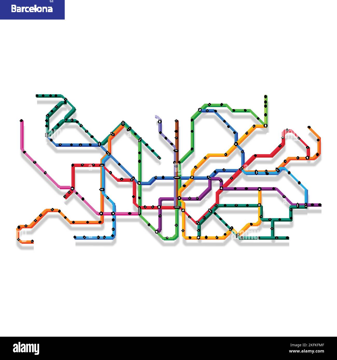 Printable Subway Map Of Barcelona