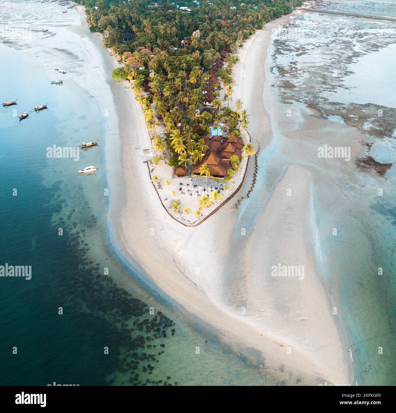 Aerial view of koh Mook or koh Muk island, in Trang, Thailand Stock Photo Alamy