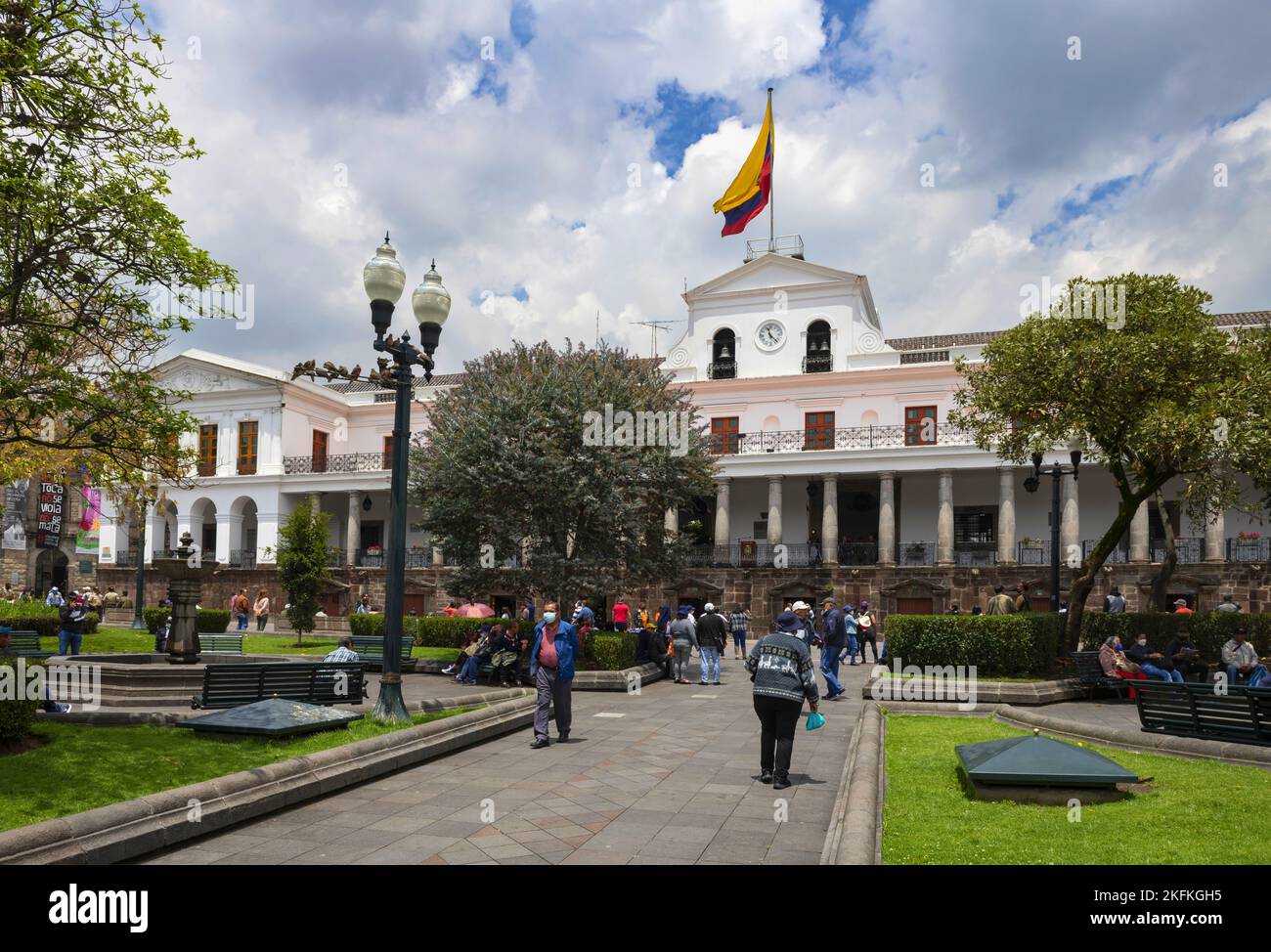 Presidential palace Palacio de Carondelet in Quito, Ecuador Stock Photo