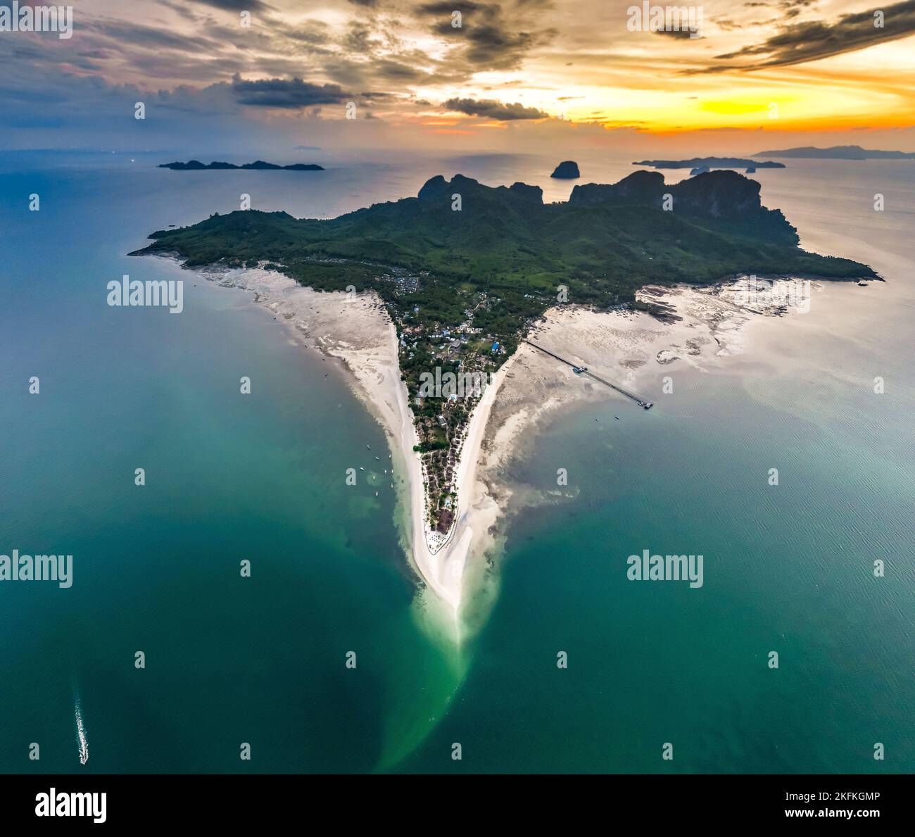 Aerial view of koh Mook or koh Muk island, in Trang, Thailand Stock Photo Alamy