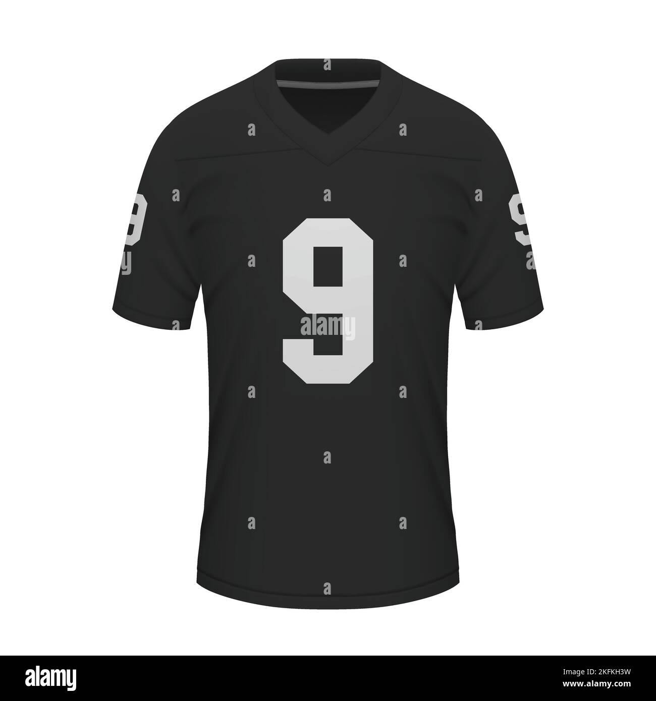 Realistic American football shirt of Las Vegas, jersey template for