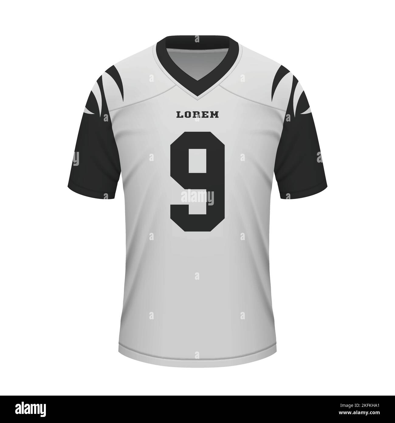 Jersey template for football kit Black and White Stock Photos Images Alamy