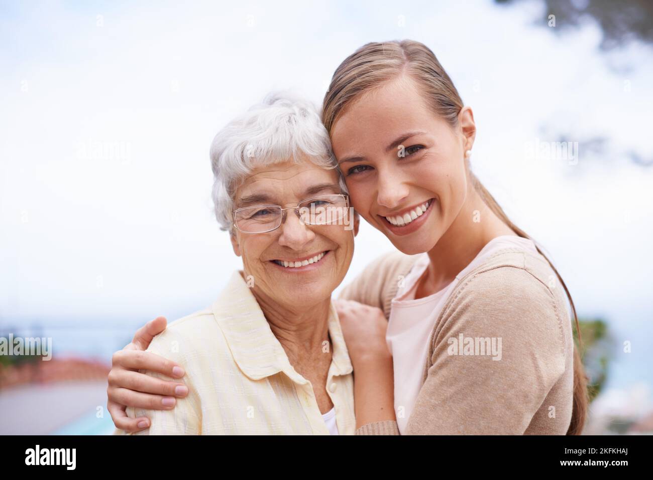 She means everything to me. Portrait of an affectionate mother and