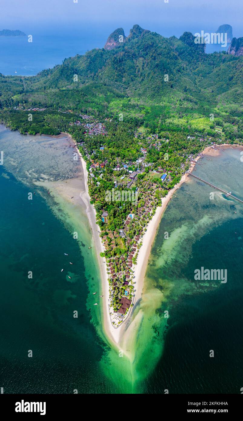 Aerial view of koh Mook or koh Muk island, in Trang, Thailand Stock Photo Alamy