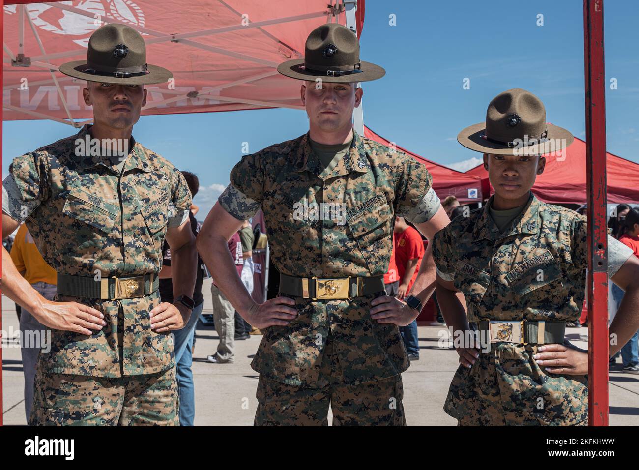 U.S. Marine Corps drill instructors with 12th Marine Corps District ...