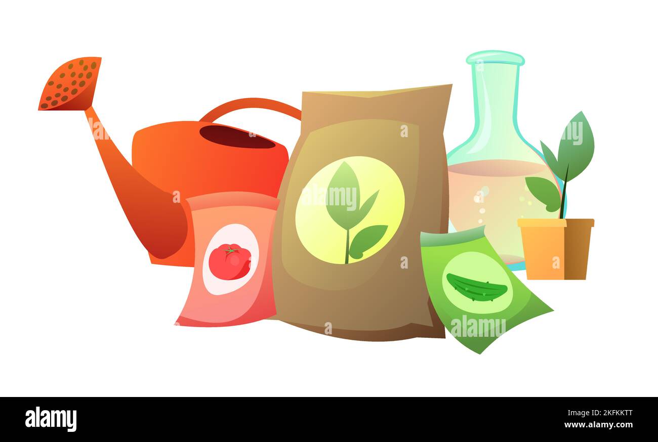 Objects Chemistry and natural fertilizers. Still life. Introduction of