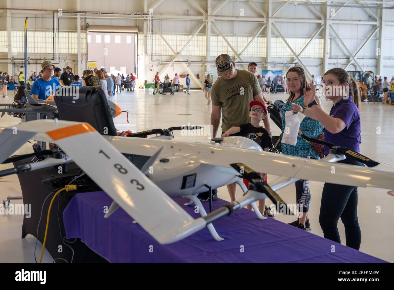 Visitors enjoy the Frontiers in Flight airshow at McConnell Air Force