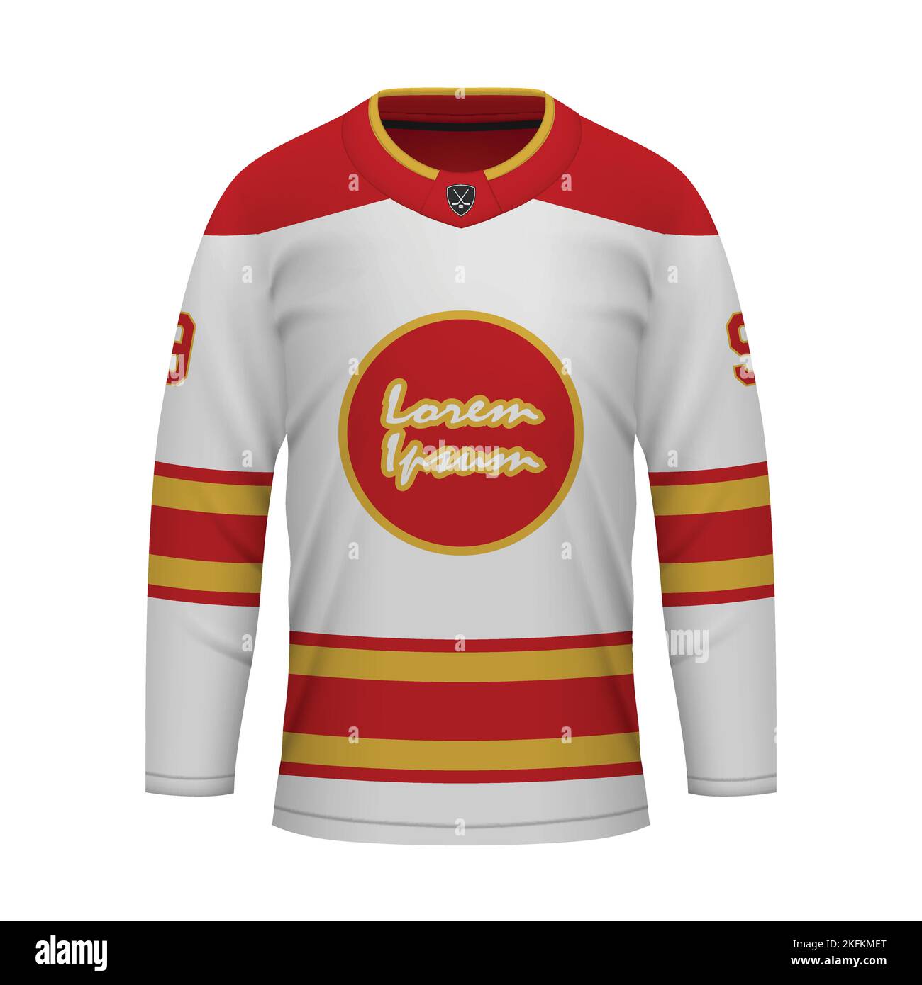 Realistic hockey kit, shirt template for ice hockey jersey. Vegas Golden  Knights Stock Vector Image & Art - Alamy