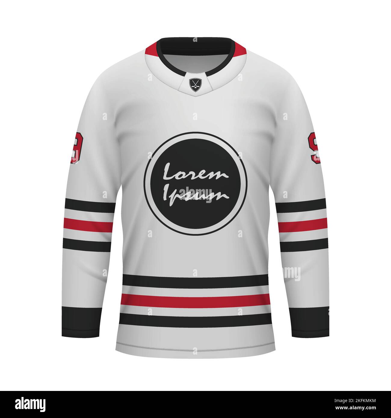 Premium Vector  Realistic ice hockey away jersey carolina shirt template