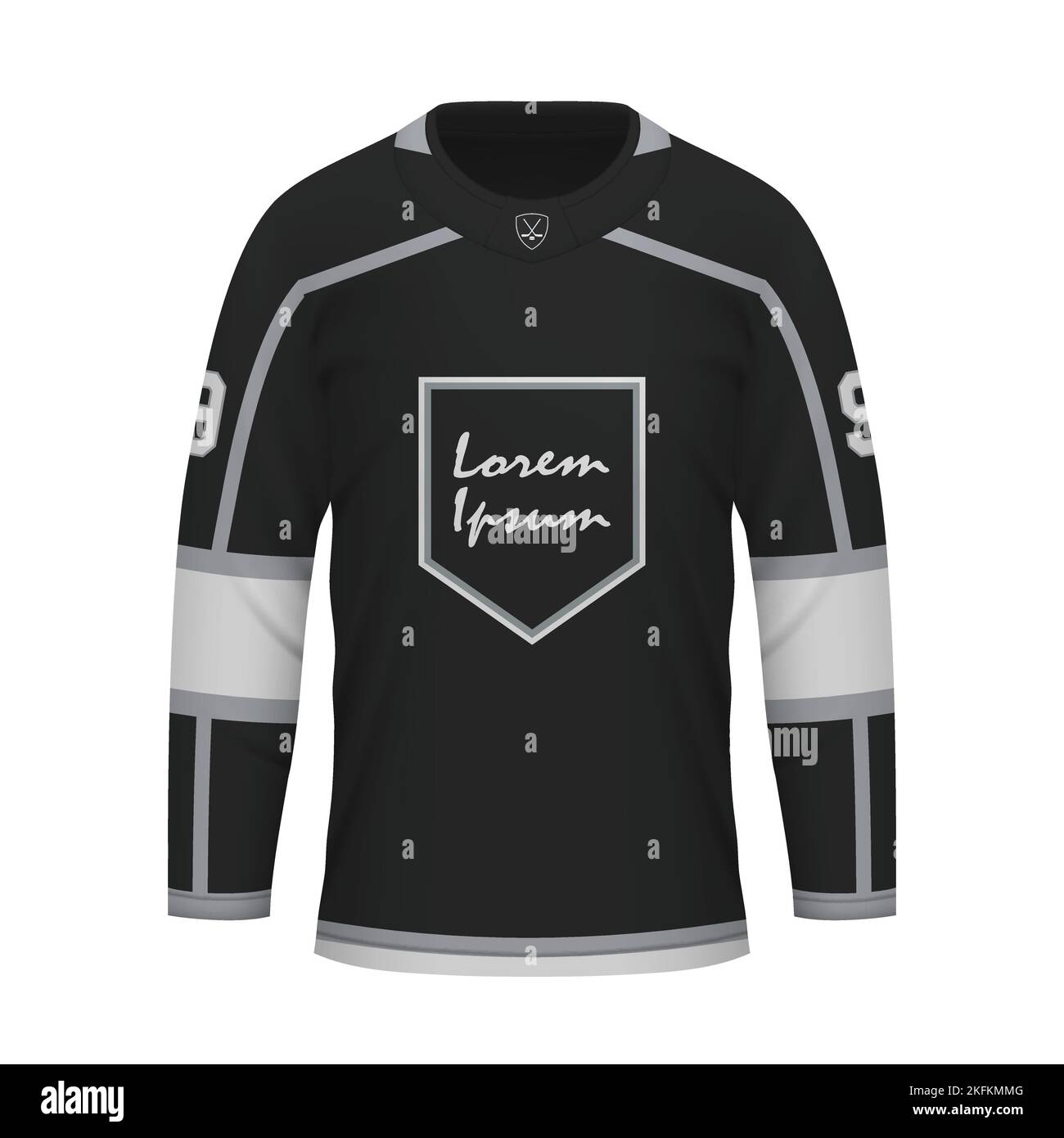 Realistic Ice Hockey shirt of Los Angeles, jersey template for sport uniform Stock Vector Image