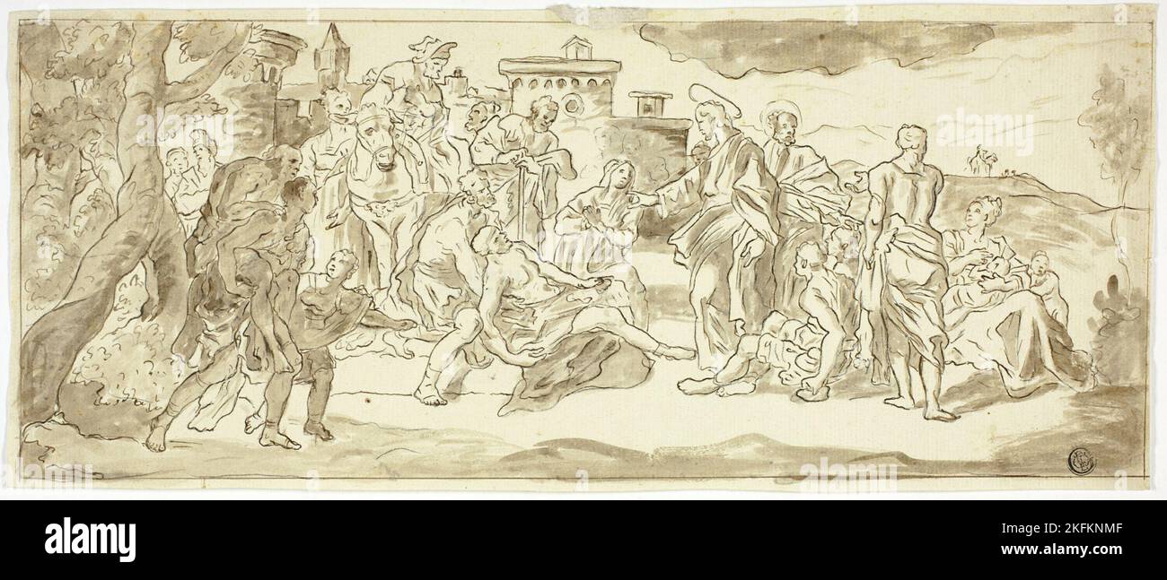 Christ Healing the Lame Man, n.d Stock Photo - Alamy