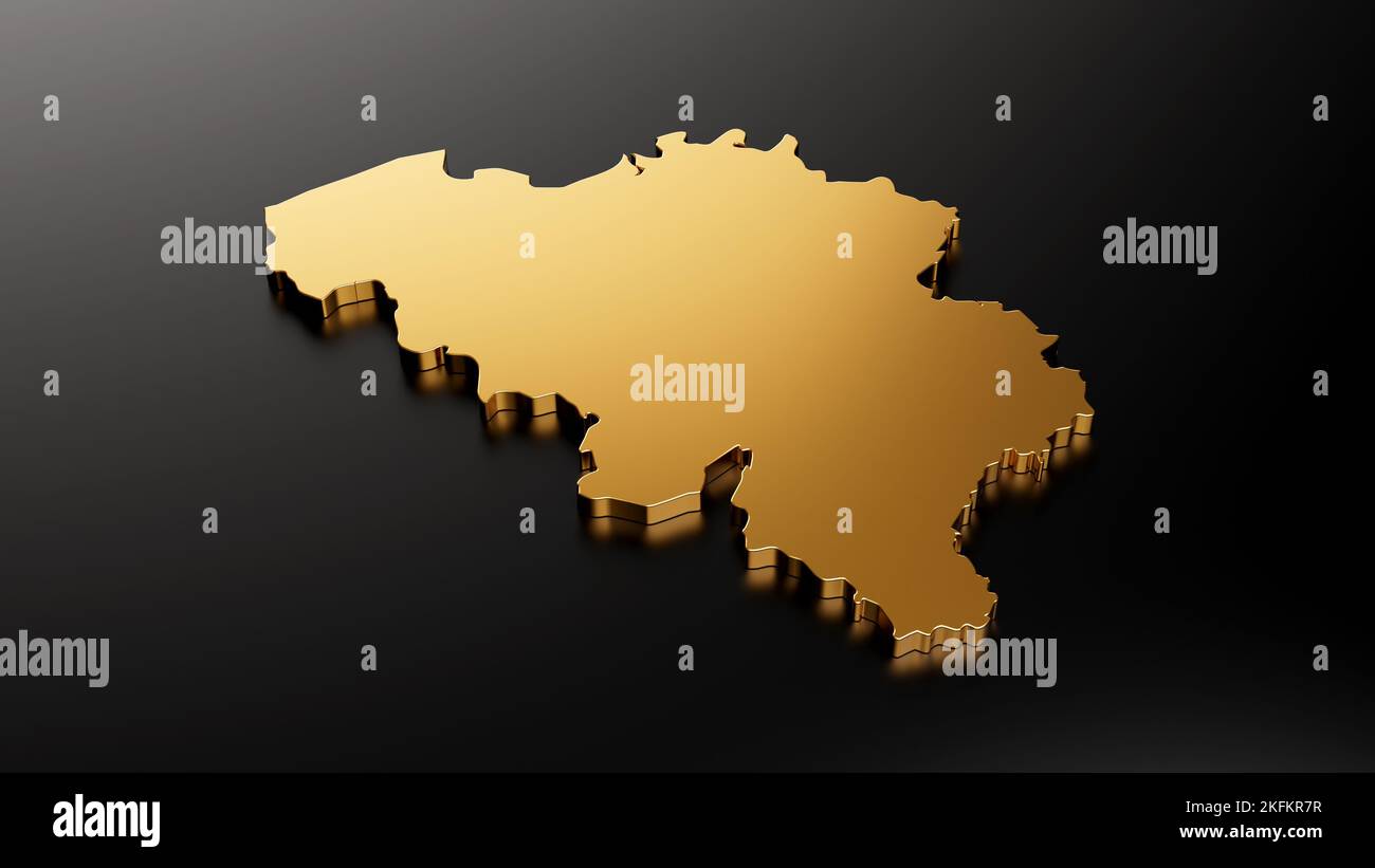 Belgium gold map hi-res stock photography and images - Alamy