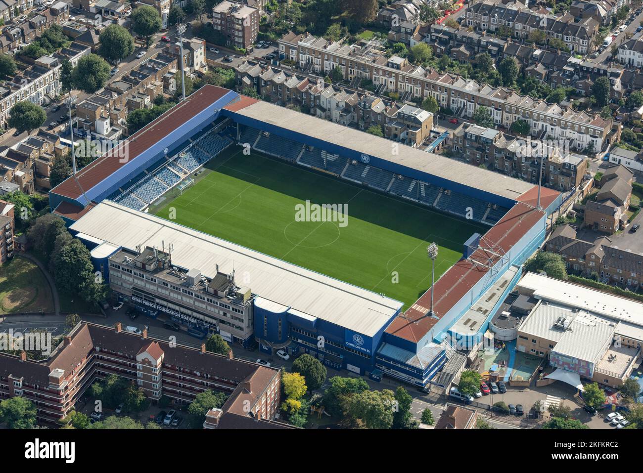 Kiyan Prince Foundation Stadium, aka Loftus Road Stadium, home of Queens Park Rangers Football Club, Greater London Authority, 2021. Stock Photo