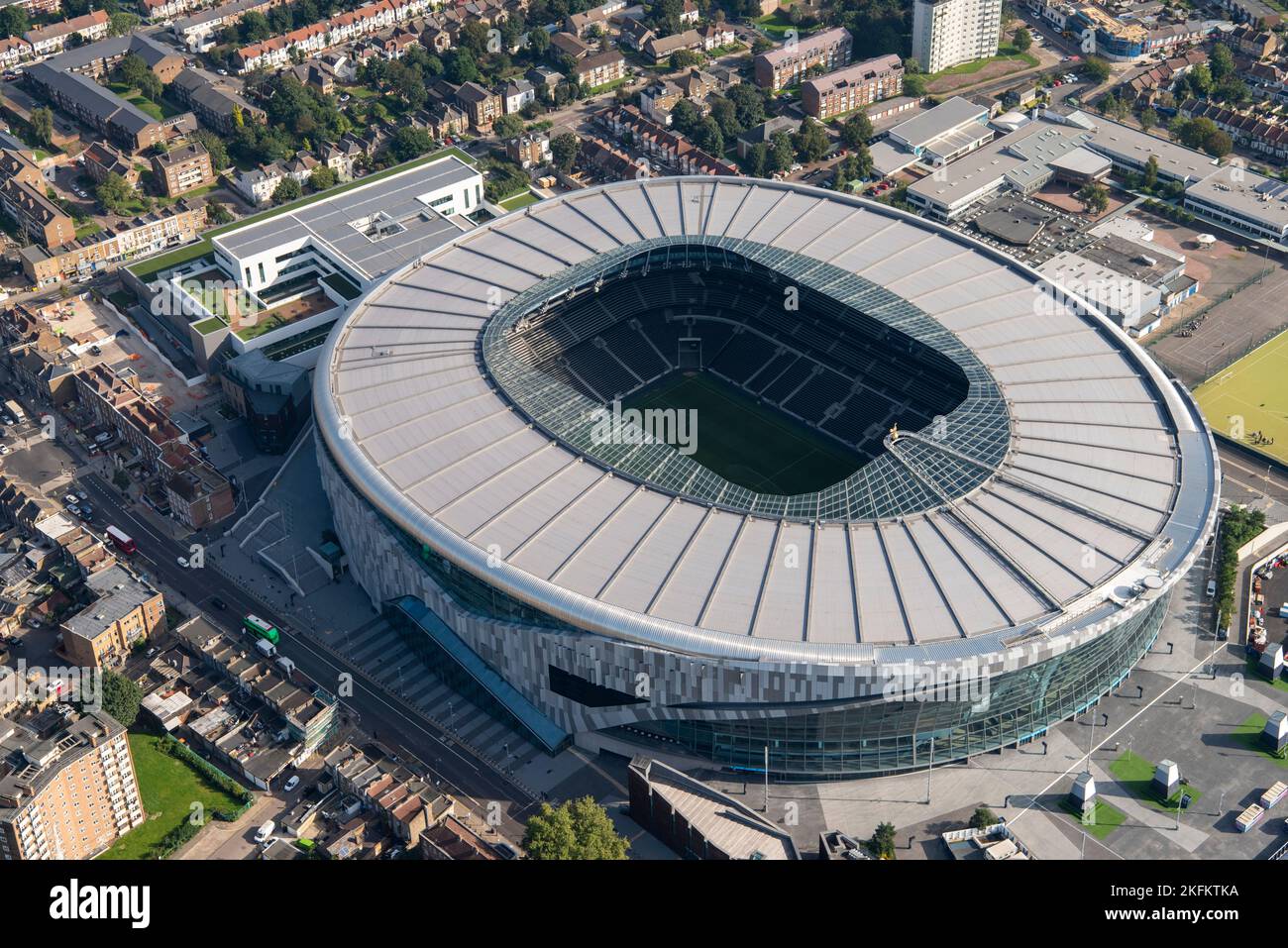 The new White Hart Lane Football Ground, home to Tottenham Hotspur Football Club, Tottenham, Greater London Authority, 2021 . Stock Photo