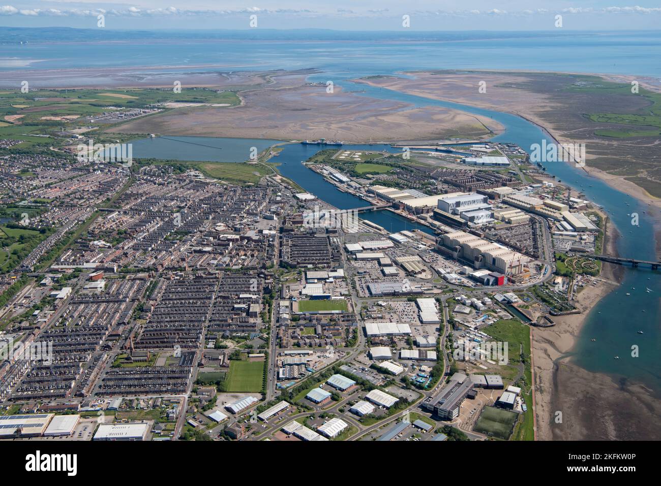 Barrow-in-Furness, Cumbria, 2021. Stock Photo