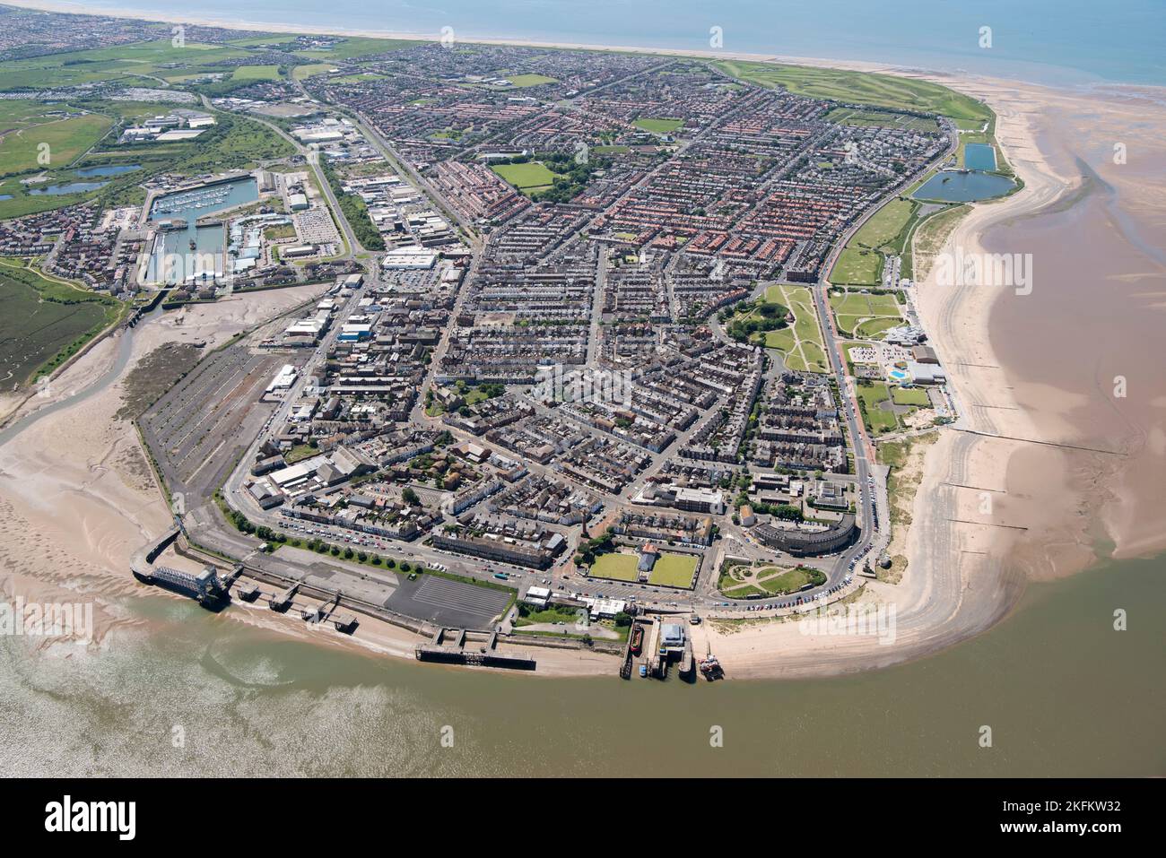 Fleetwood, a planned Victorian new town designed for Sir Peter Hesketh-Fleetwood by eminent architect Decimus Burton in 1841, Lancashire, 2021. Stock Photo