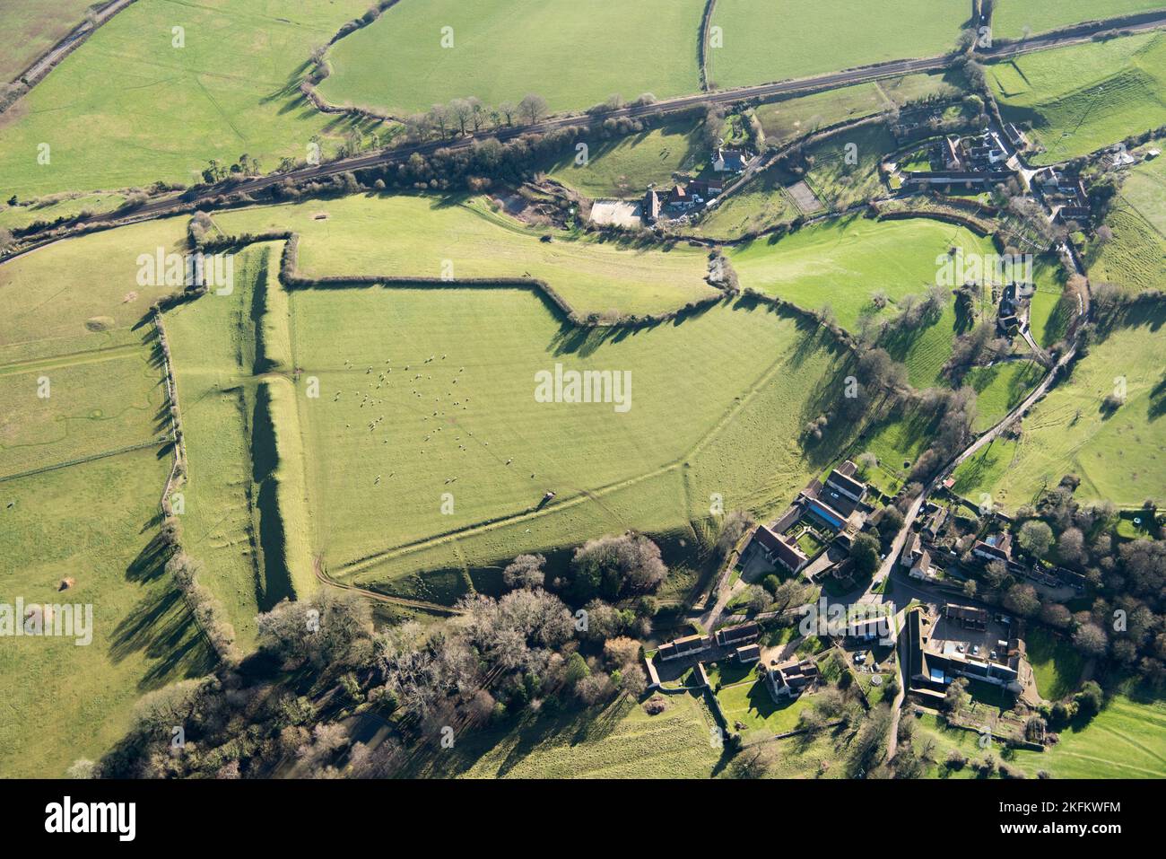 Promontory fort on Barrow Hill, Somerset, 2019 Stock Photo - Alamy