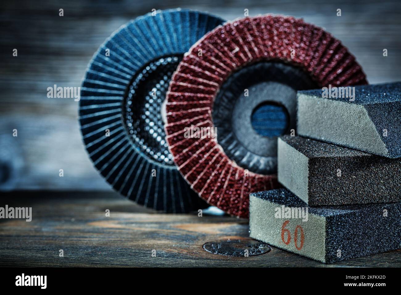 abrasive tools spnges and disc4 Stock Photo Alamy