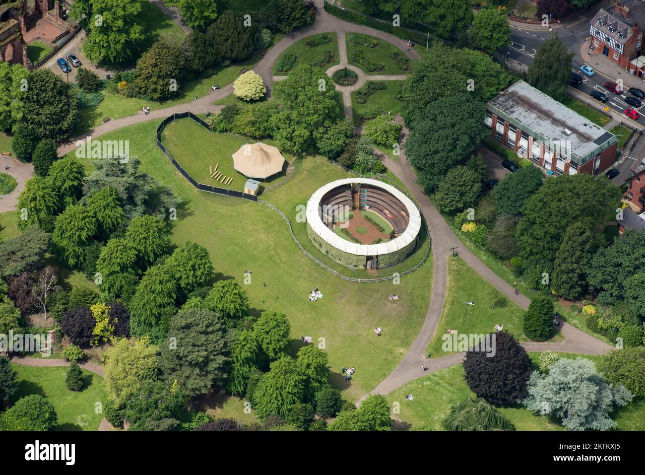 Grosvenor Park open air theatre, Chester, 2021 Stock Photo Alamy