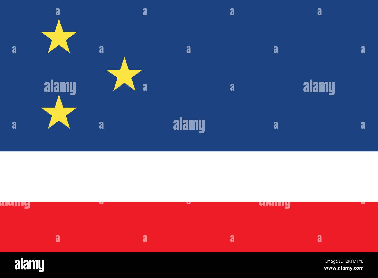 Simple flag of Gagauzia. Correct size, proportion, colors Stock Vector