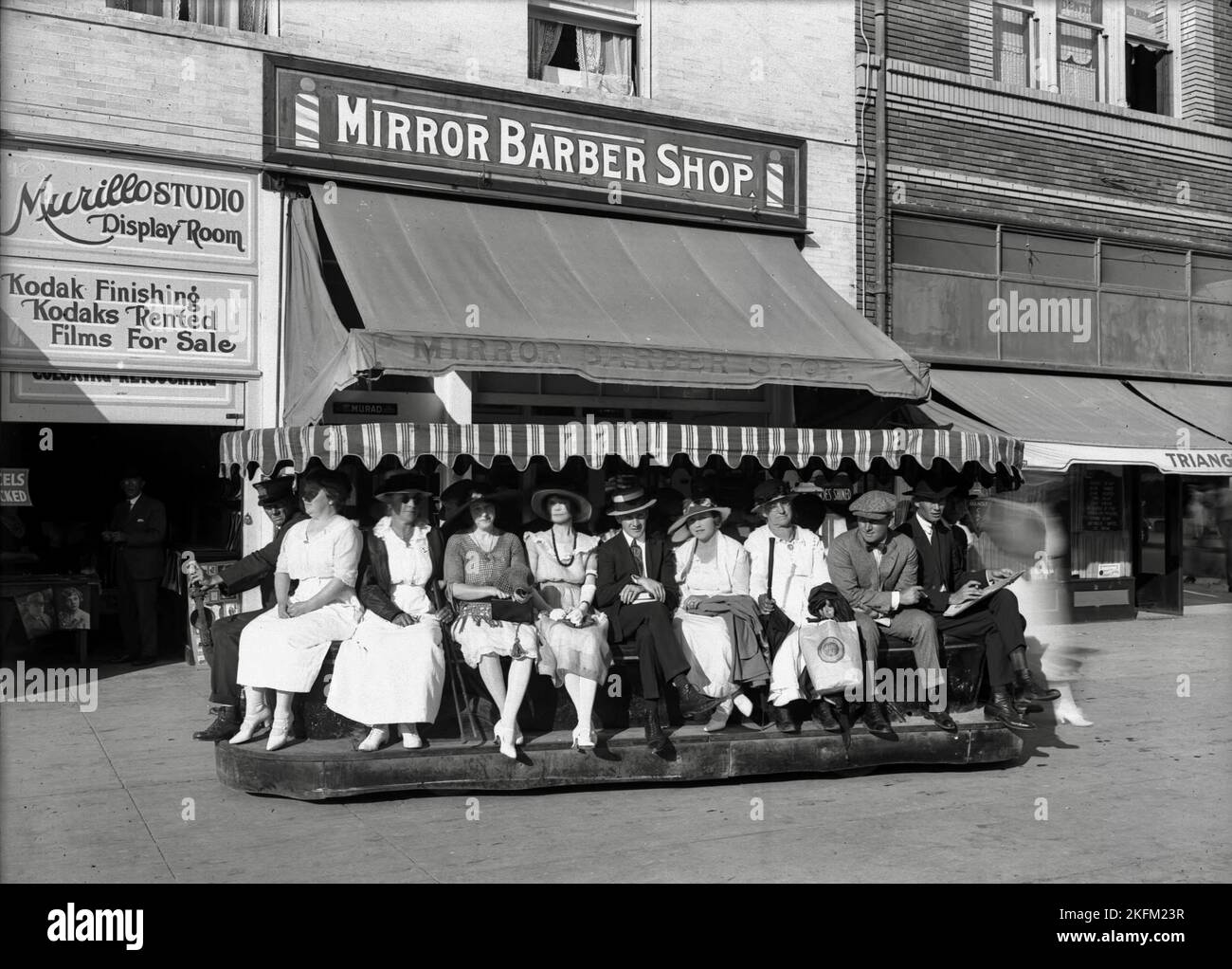 C. C. Pierce - American photographer - Electric Sidewalk Car in Venice - ca.1920 Stock Photo