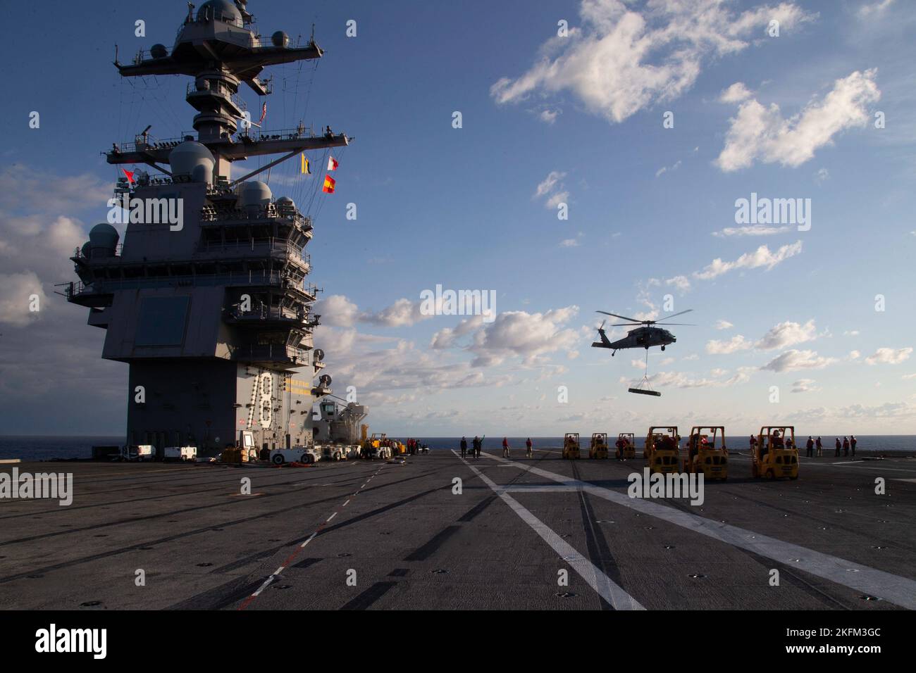 Hsc Ocean Sailors assigned to the first-in-class aircraft carrier USS Gerald R ...