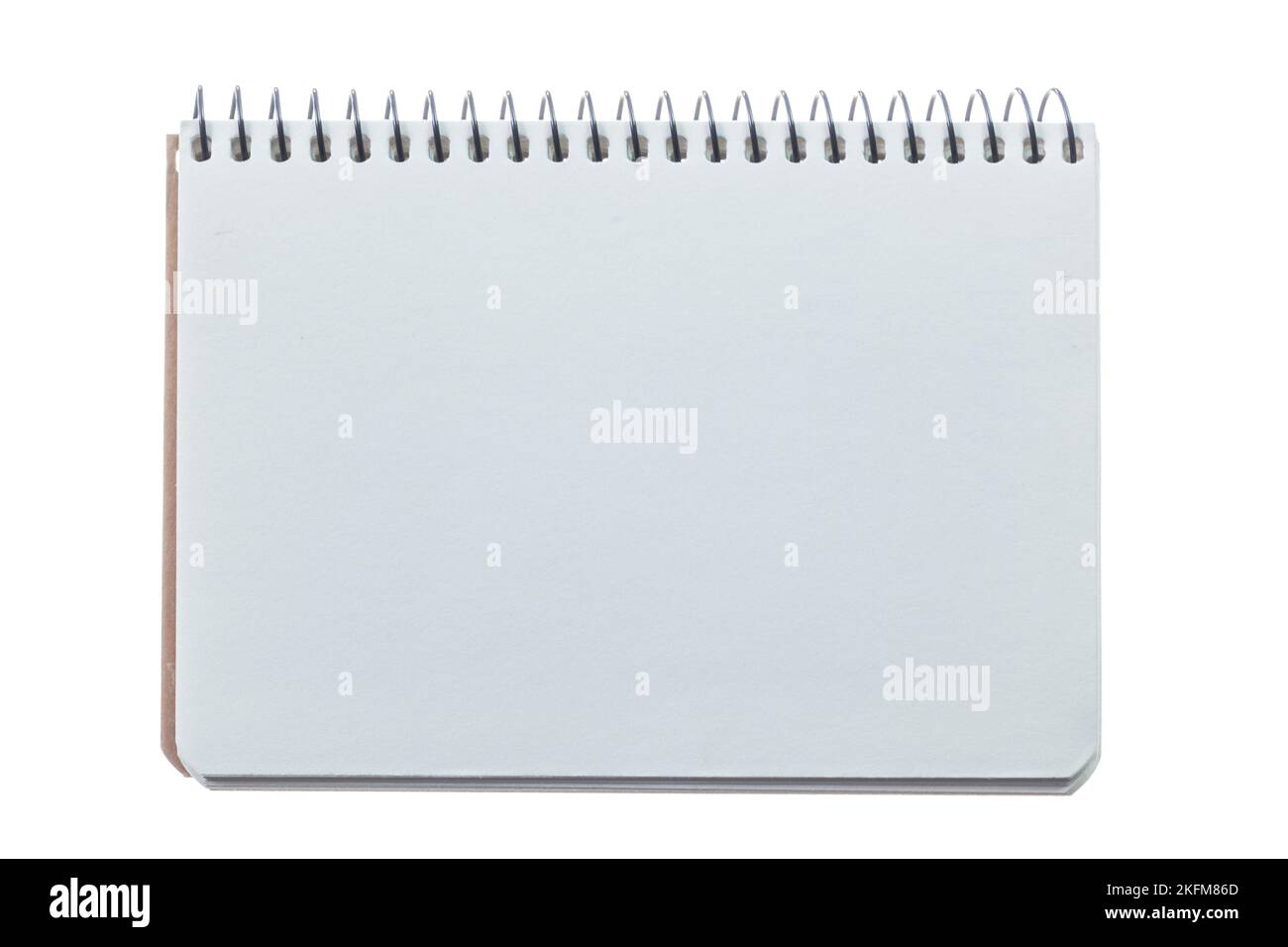 Office spiral notebook isolated on white Stock Photo - Alamy