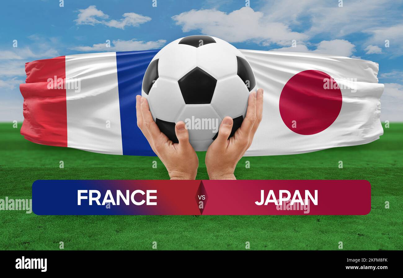 France vs Japan national teams soccer football match competition ...