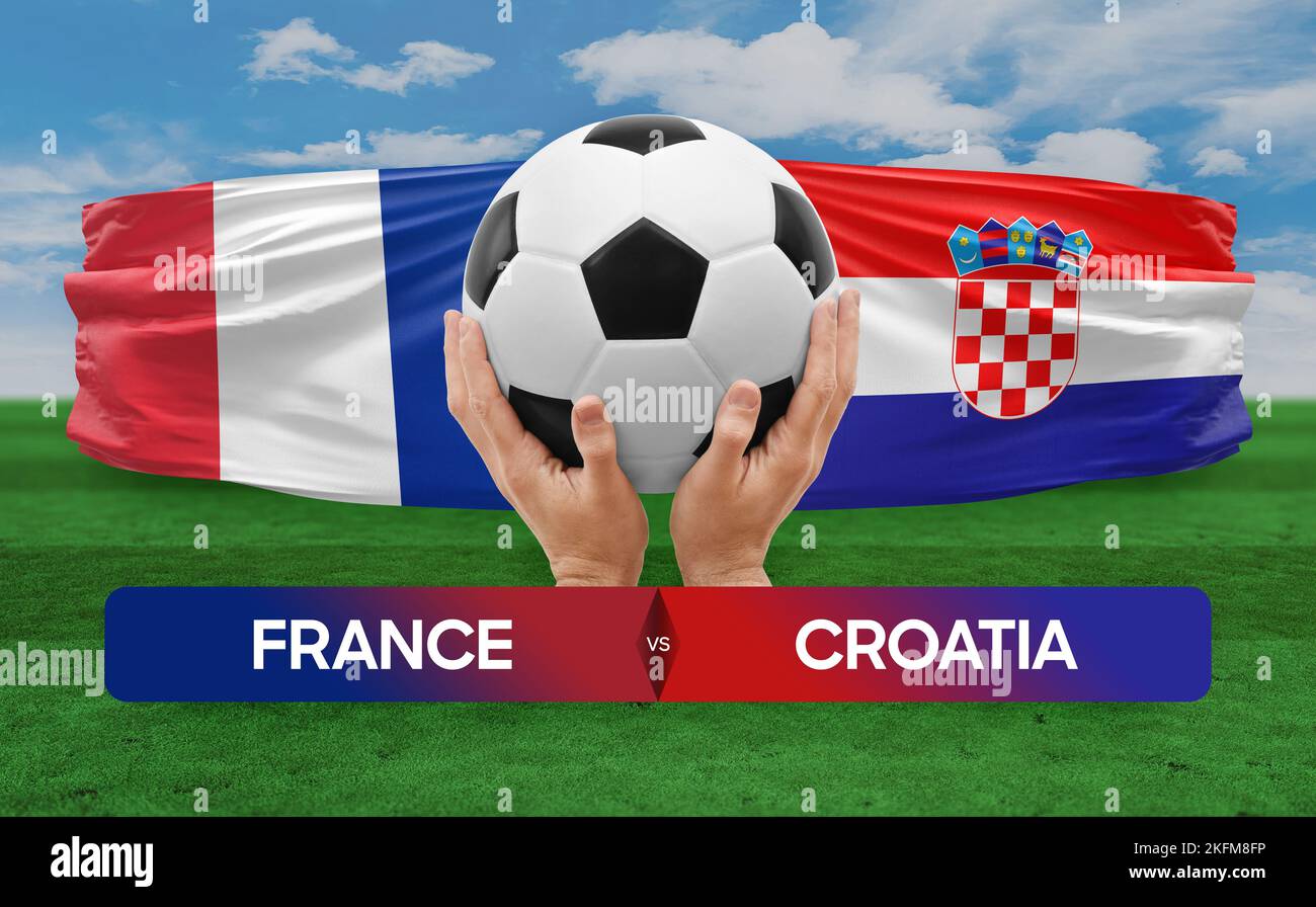 France vs Croatia national teams soccer football match competition