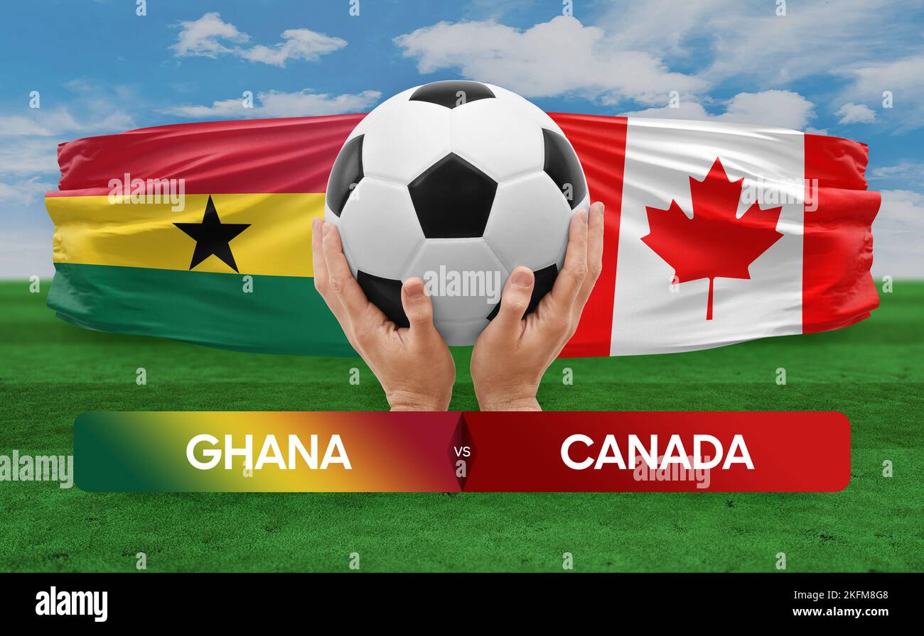 Ghana vs Canada national teams soccer football match competition