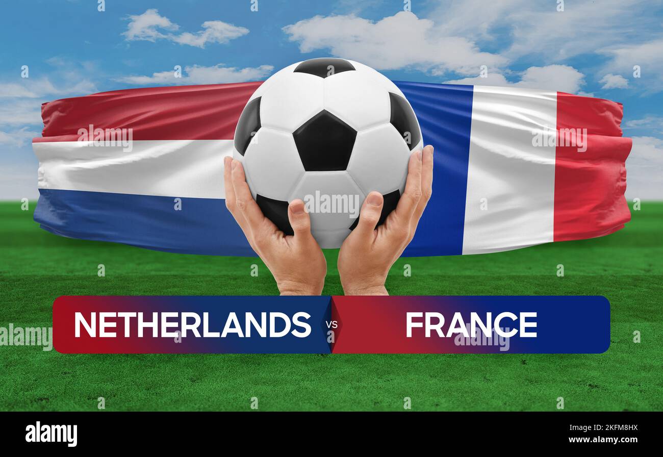 Netherlands vs France national teams soccer football match competition