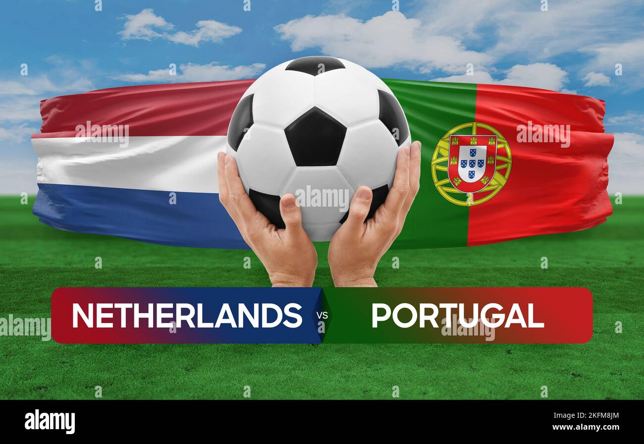 Netherlands vs Portugal national teams soccer football match