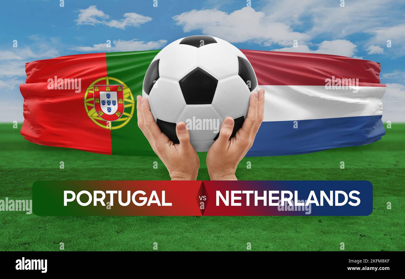 Portugal vs Netherlands national teams soccer football match