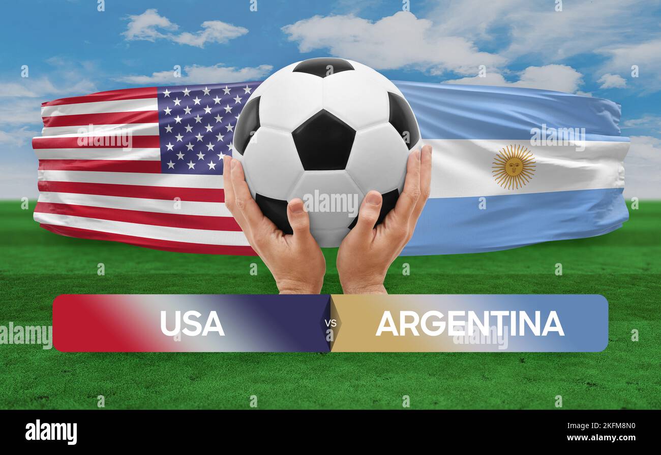 USA vs Argentina national teams soccer football match competition