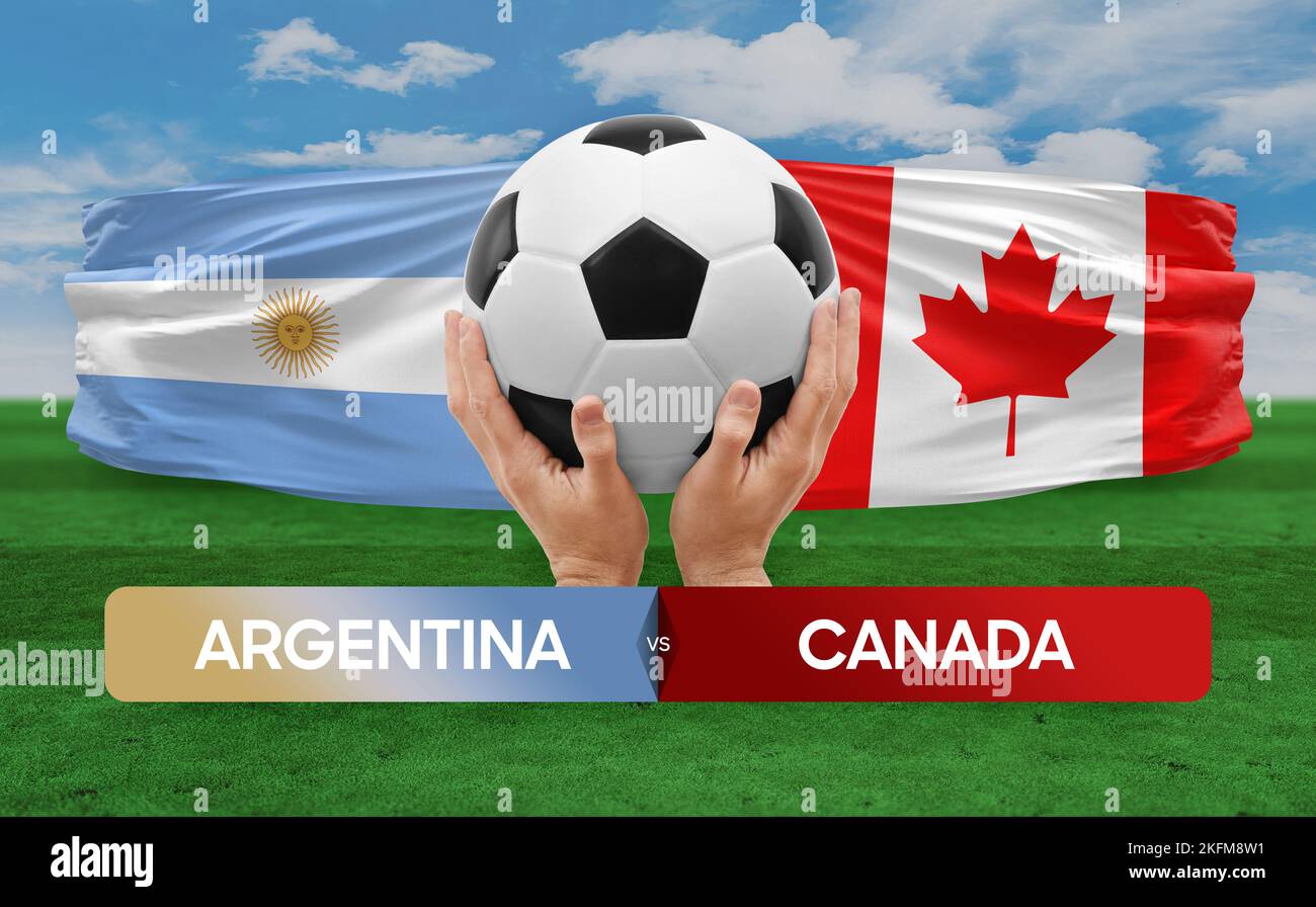 Argentina vs Canada national teams soccer football match competition