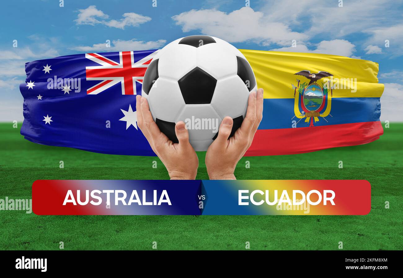 Australia vs Ecuador national teams soccer football match competition