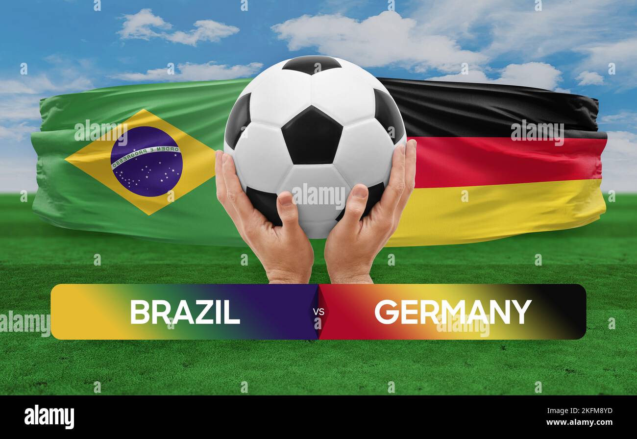 Brazil vs Germany national teams soccer football match competition