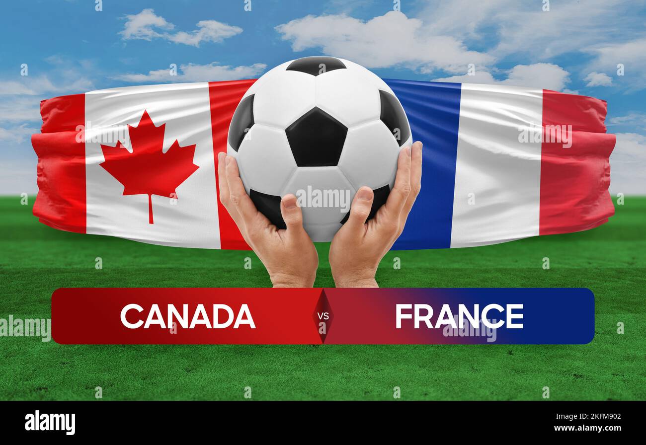 Canada vs France national teams soccer football match competition