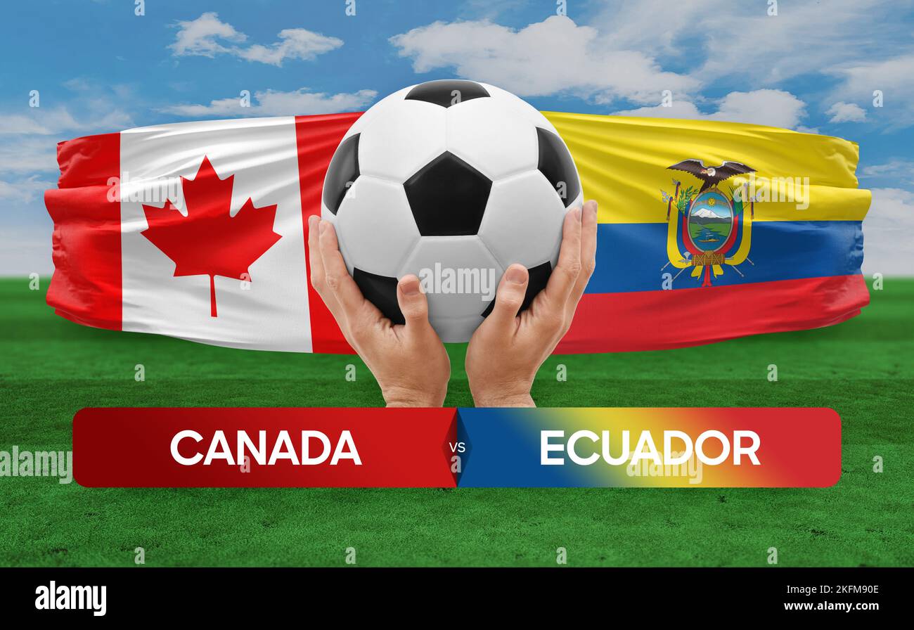 Canada Vs Ecuador National Teams Soccer Football Match Competition