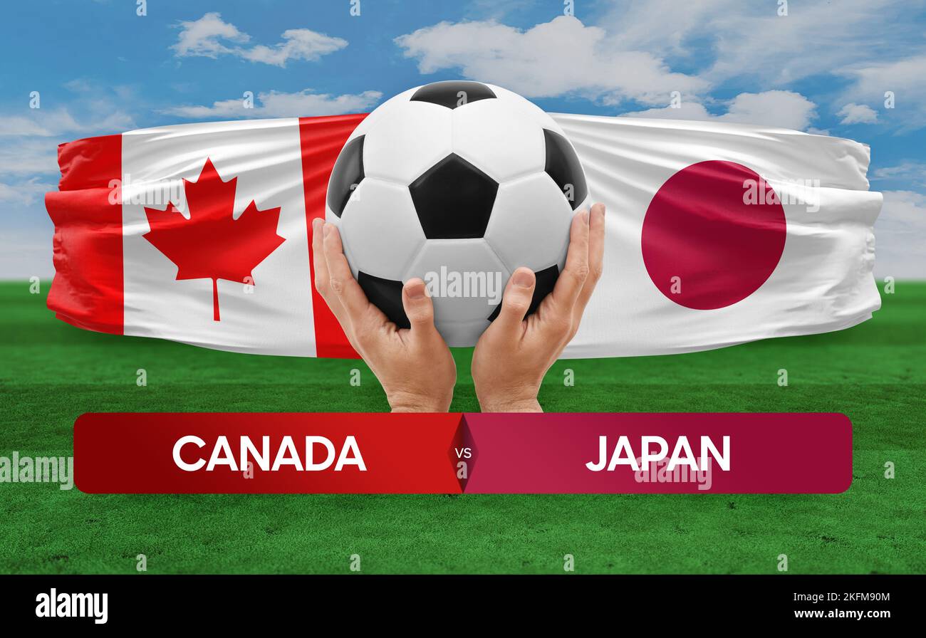 Canada vs Japan national teams soccer football match competition