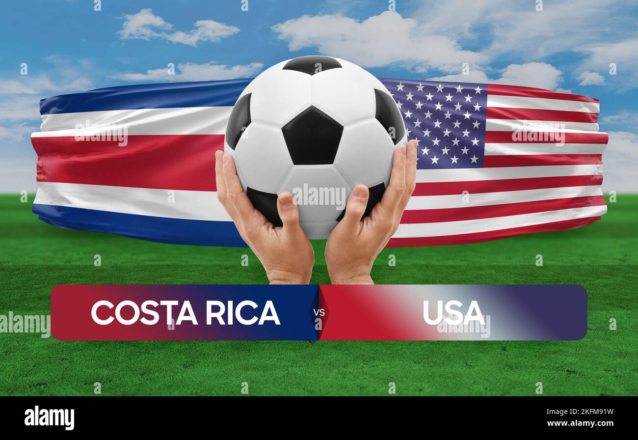 Costa Rica vs USA national teams soccer football match competition