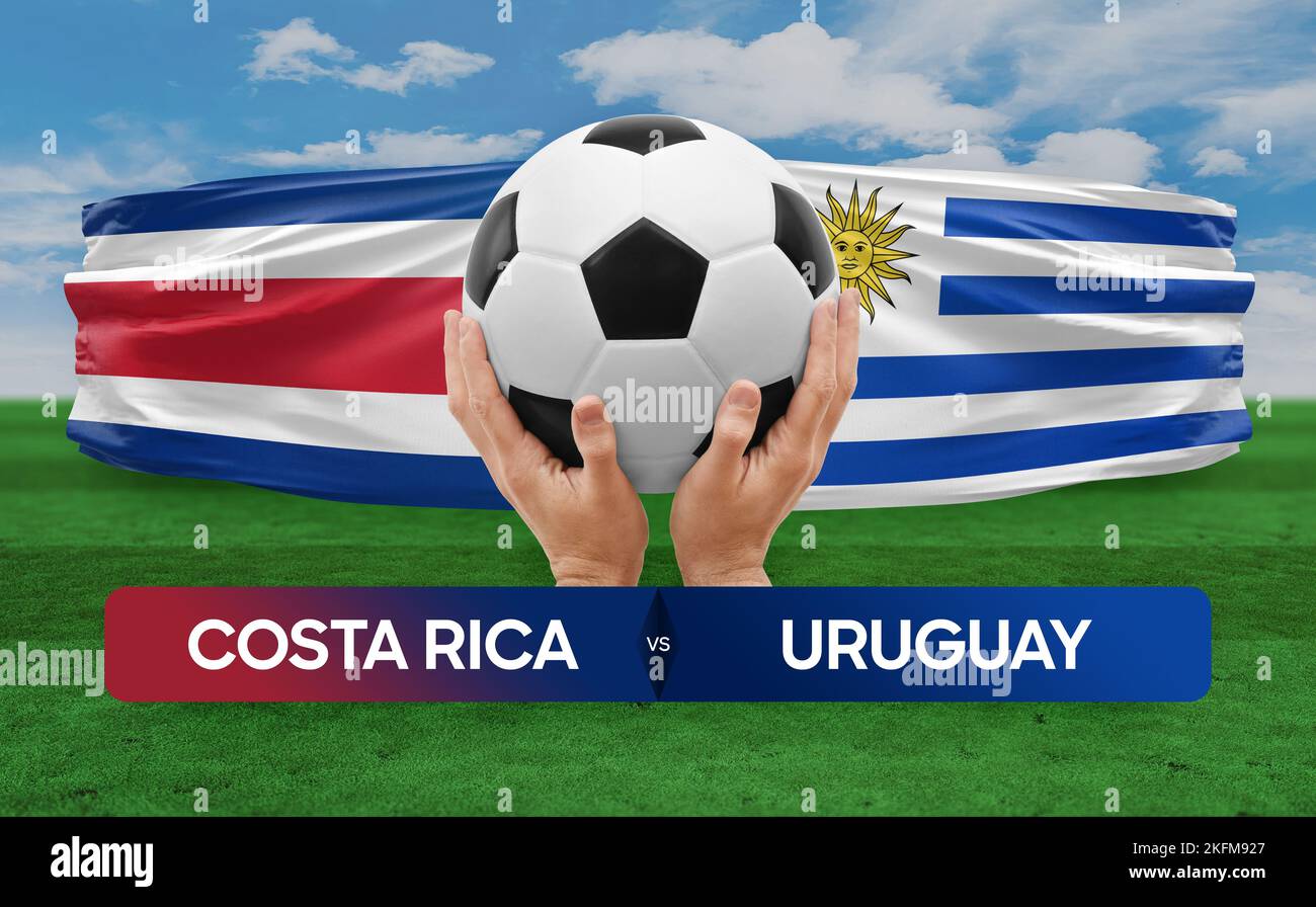 Costa Rica vs Uruguay national teams soccer football match competition
