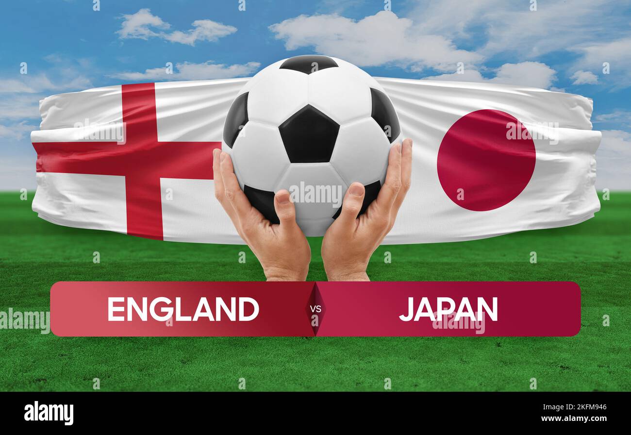 England vs Japan national teams soccer football match competition