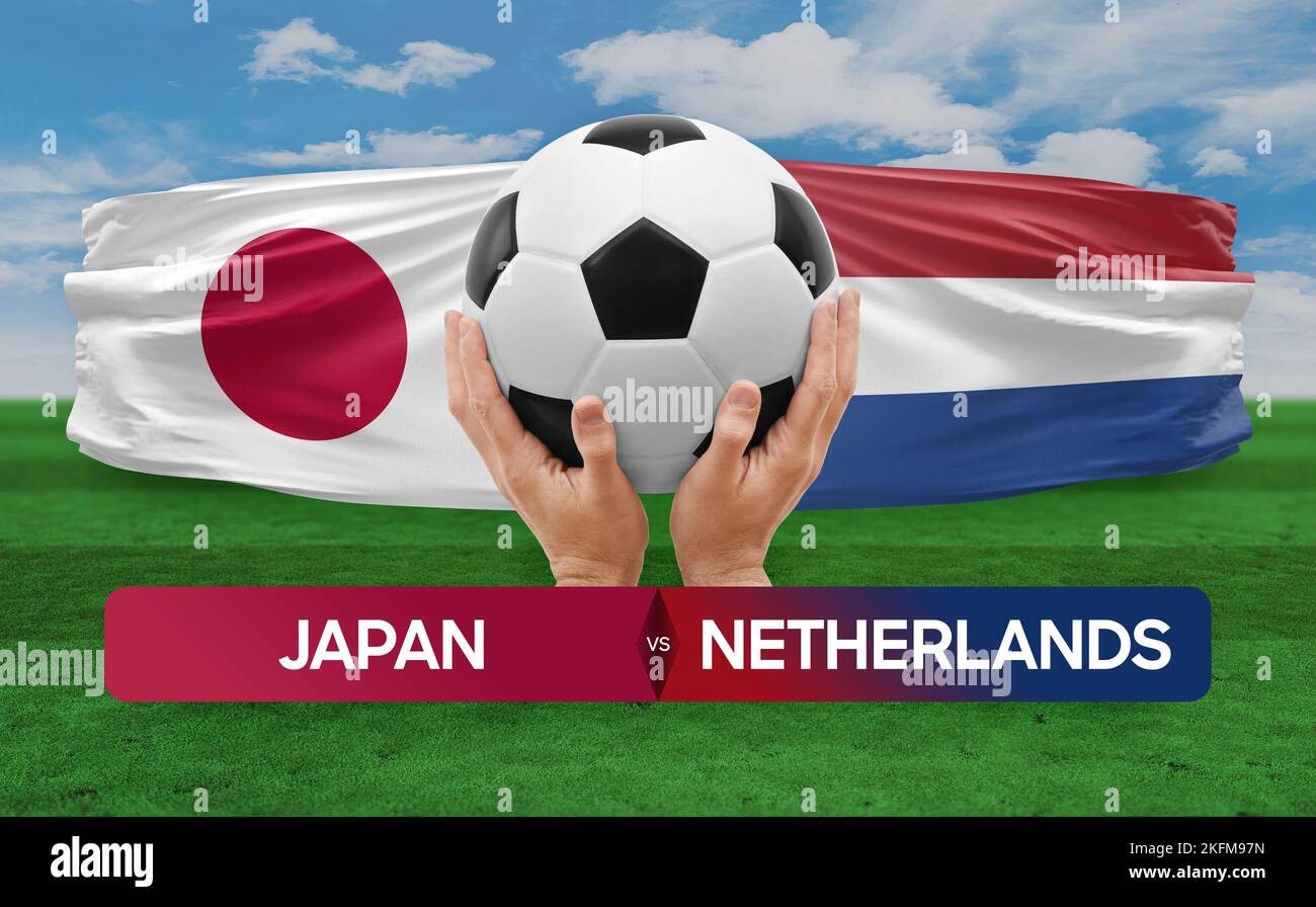 Japan vs Netherlands national teams soccer football match competition