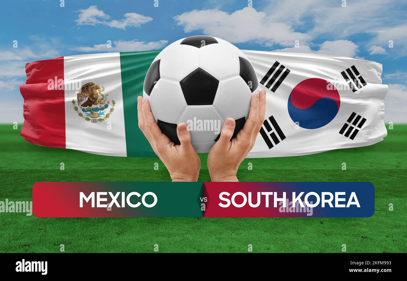 Mexico vs South Korea national teams soccer football match competition