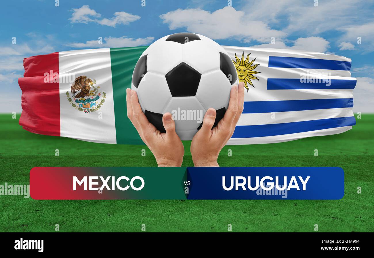 Mexico vs Uruguay national teams soccer football match competition