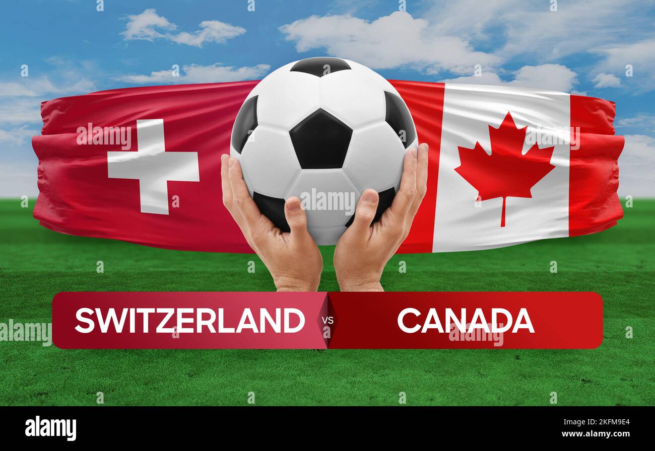 Switzerland vs Canada national teams soccer football match competition